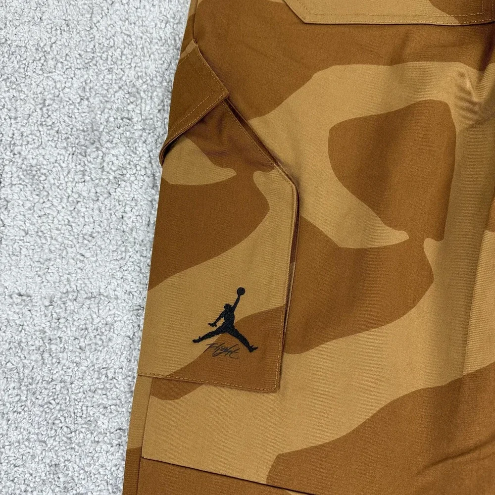 Jordan Cargo Pants Mens Small Brown Camo Standard Fit Utility Nike FD7455-270